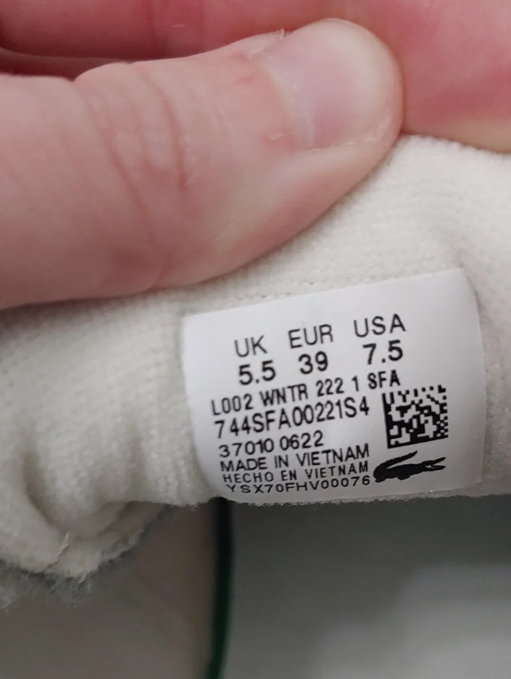 Lacoste Trainers Women's L002 Winter Leather Outdoor Shoes NWT Size 7.5